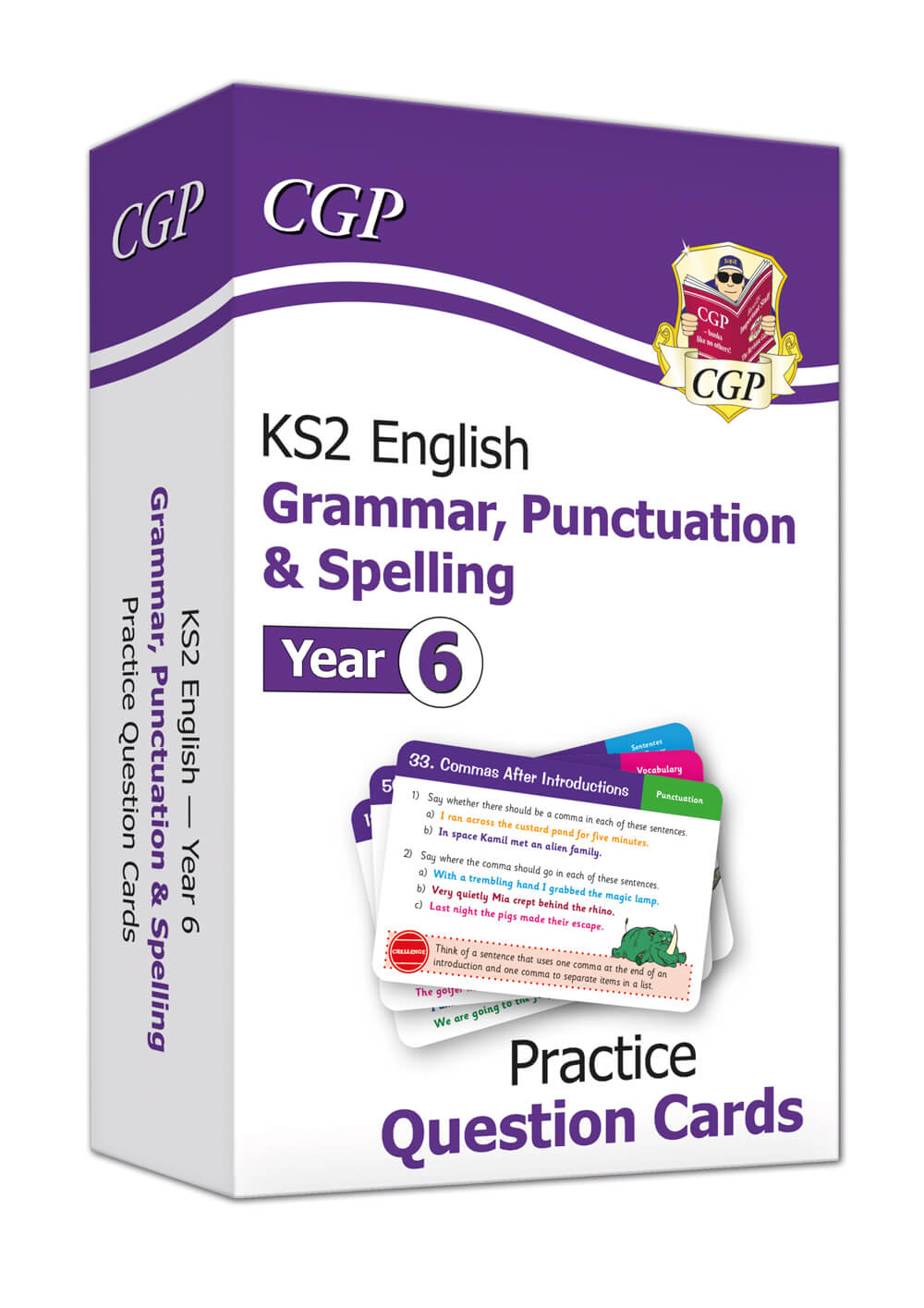 KS2 English Year 6 Practice Question Cards: Grammar, Punctuation & Spelling