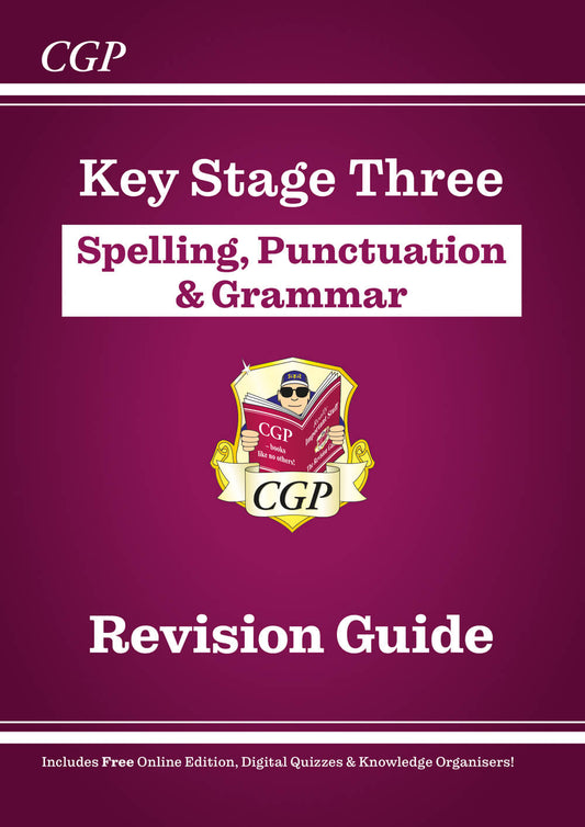 KS3 Spelling, Punctuation & Grammar Revision Guide (with Online Edition & Quizzes)