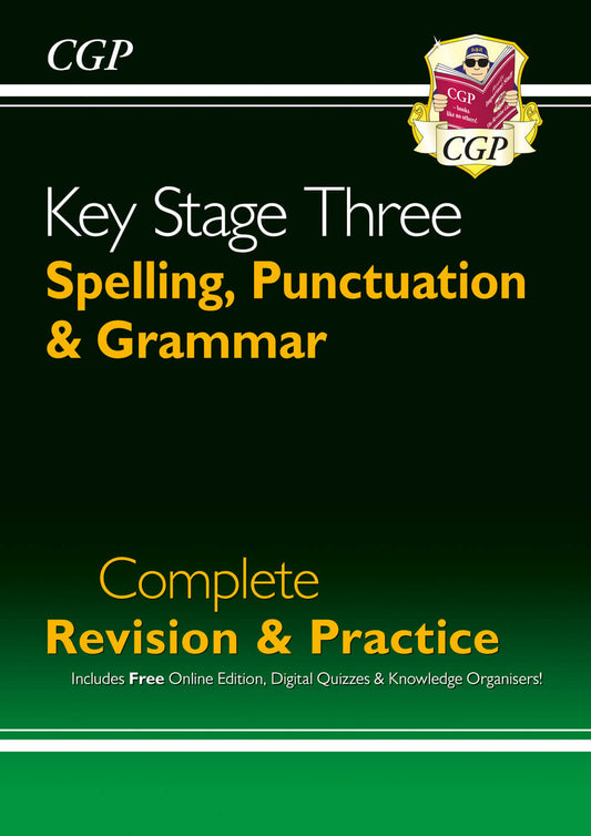 KS3 Spelling, Punctuation & Grammar Complete Revision & Practice (with Online Edition & Quizzes)