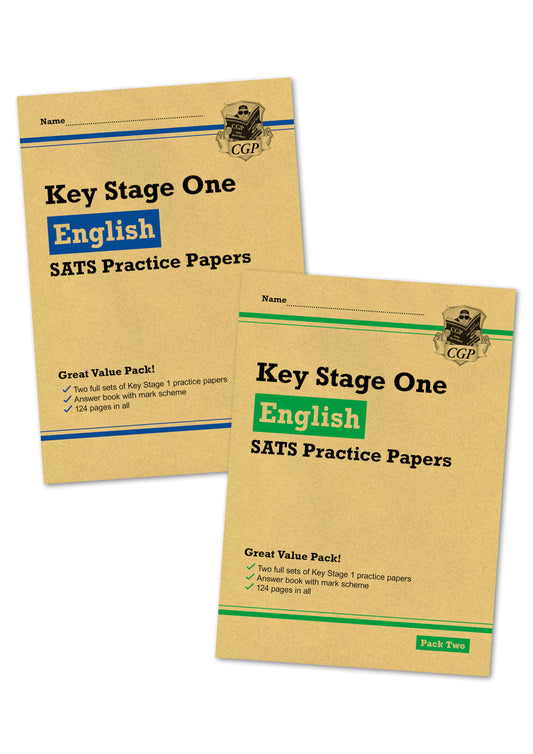 KS1 English SATS Practice Paper Bundle: Pack 1 & 2 (for end of year assessments)