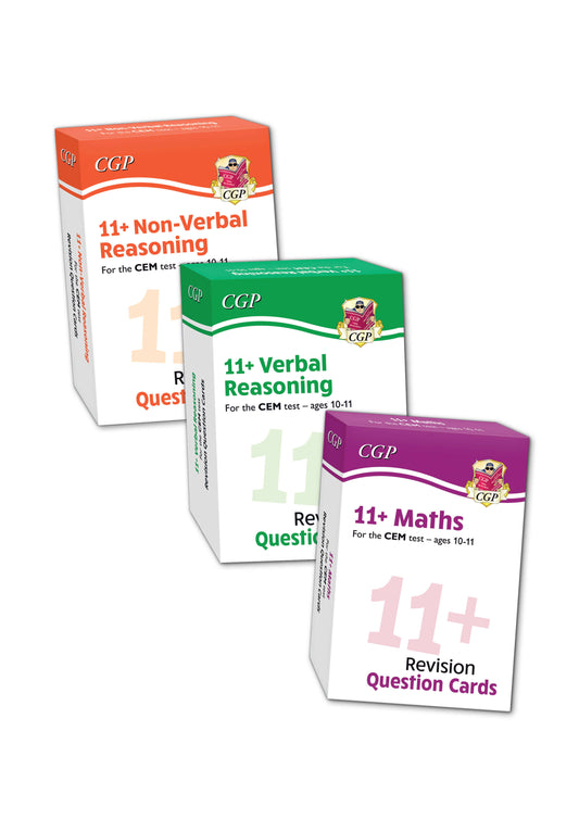 11+ CEM Revision Question Card Bundle - for Ages 10-11