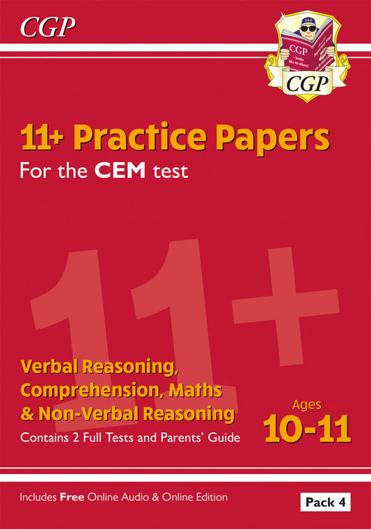 11+ CEM Practice Papers: Ages 10-11 - Pack 4 (with Parents' Guide & Online Edition)