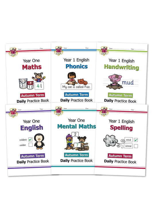 KS1 Daily Practice 6-Book Bundle: Year 1 - Autumn Term