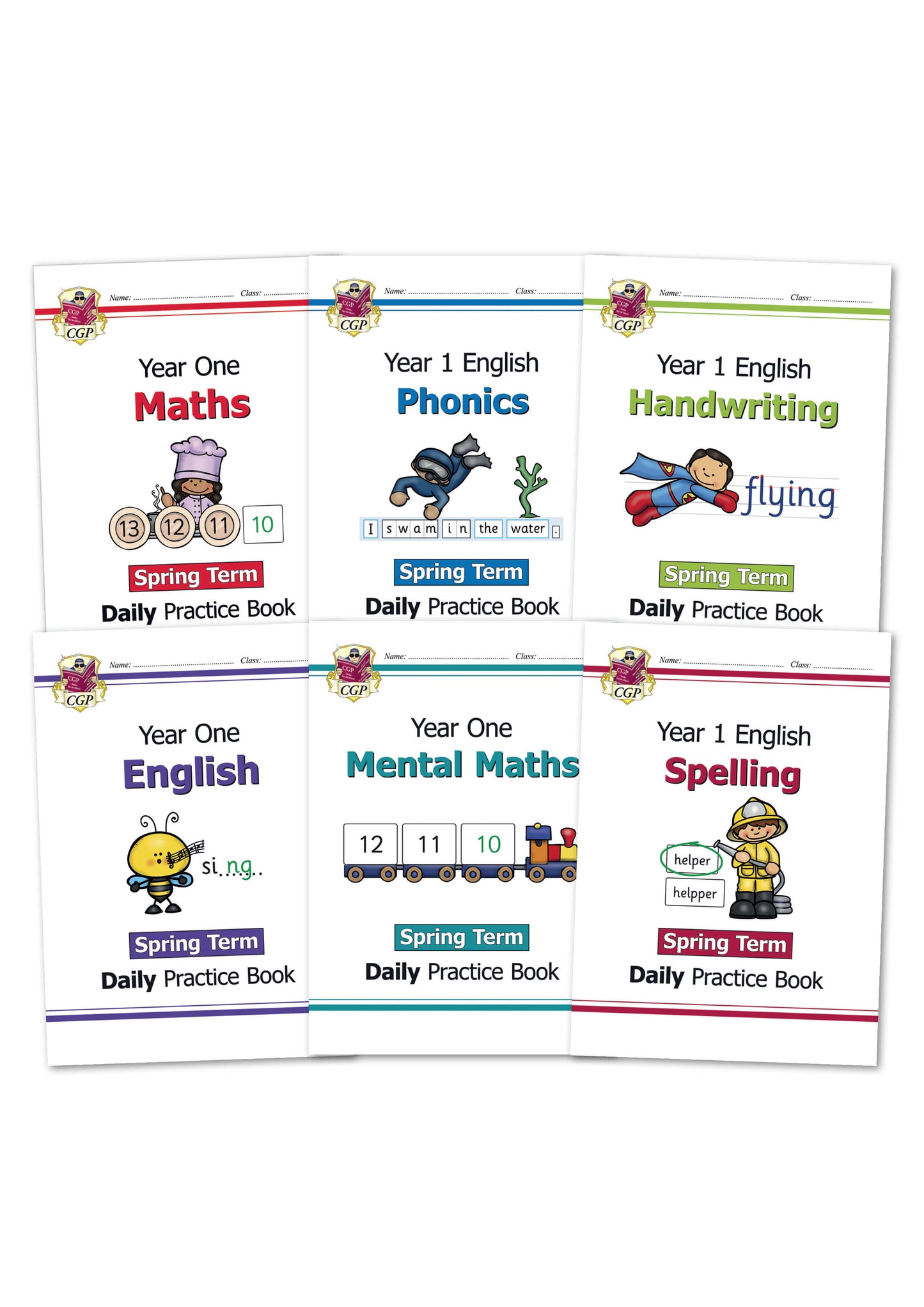 KS1 Daily Practice 6-Book Bundle: Year 1 - Spring Term