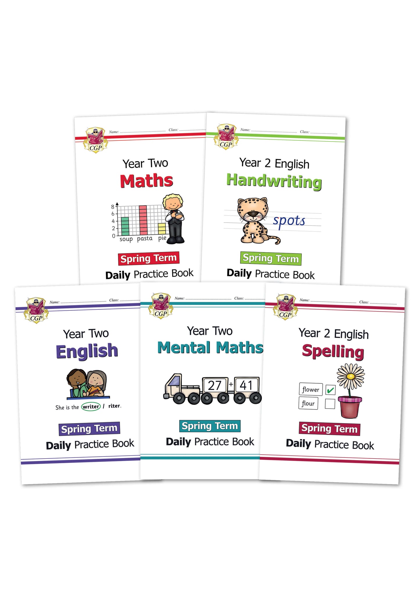 KS1 Daily Practice 5-Book Bundle: Year 2 - Spring Term