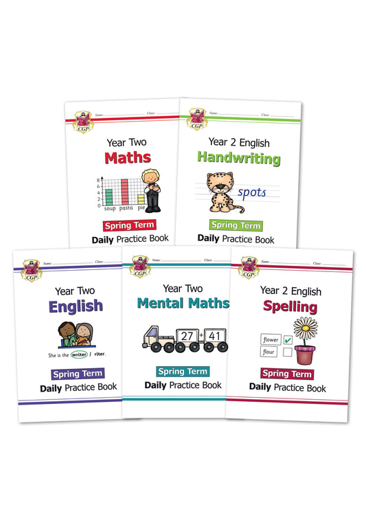 KS1 Daily Practice 5-Book Bundle: Year 2 - Spring Term