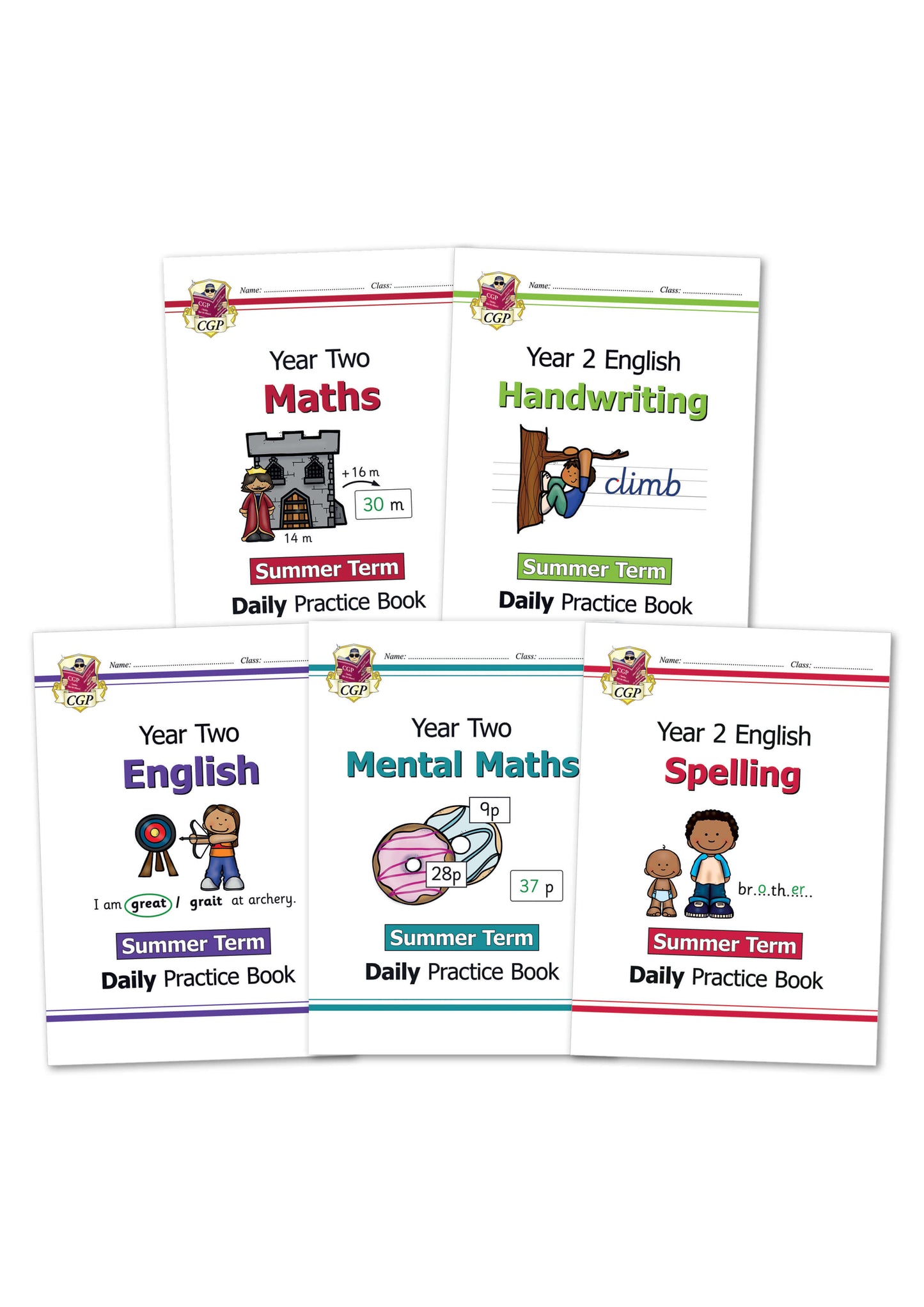 KS1 Daily Practice 5-Book Bundle: Year 2 - Summer Term