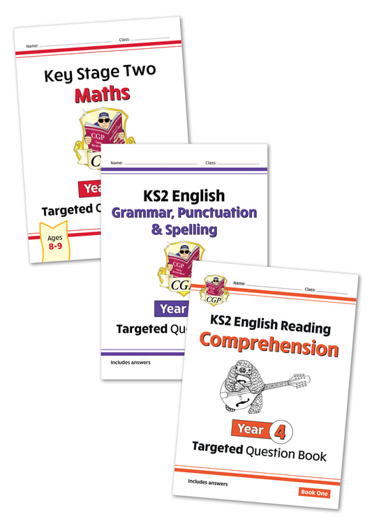 KS2 Year 4 English & Maths Essentials Bundle (3 books)