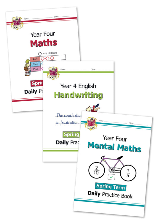 KS2 Daily Practice 3-Book Bundle: Year 4 - Spring Term