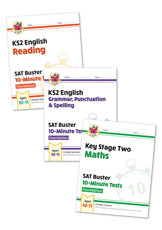 Complete KS2 Maths and English 10-Minute Test SAT Buster Foundation Bundle (for the 2025 tests)