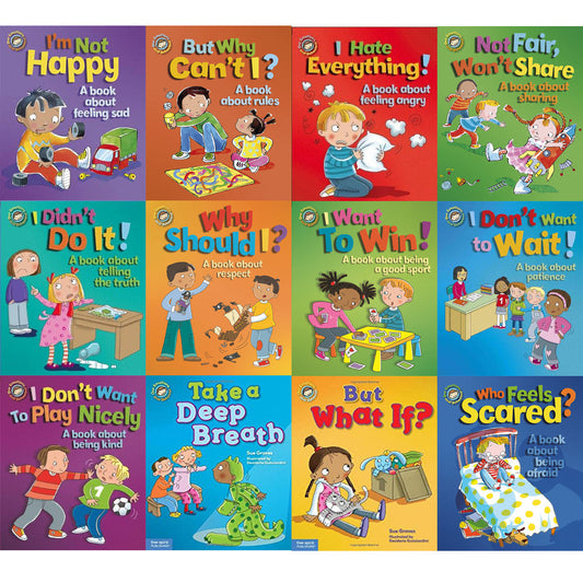 Sue Graves Emotions Series 12 Books Collection Set I Want to Win, But What If