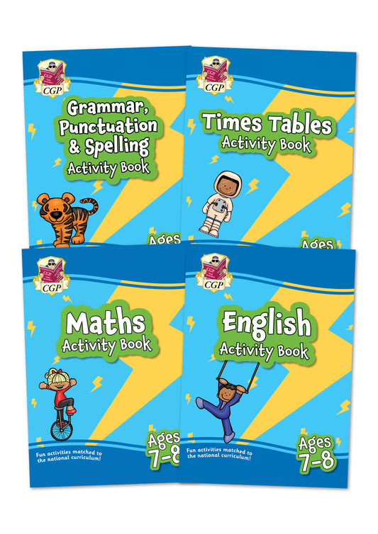 Year 3 Maths & English Activity Books - Bundle 1 (Ages 7-8)