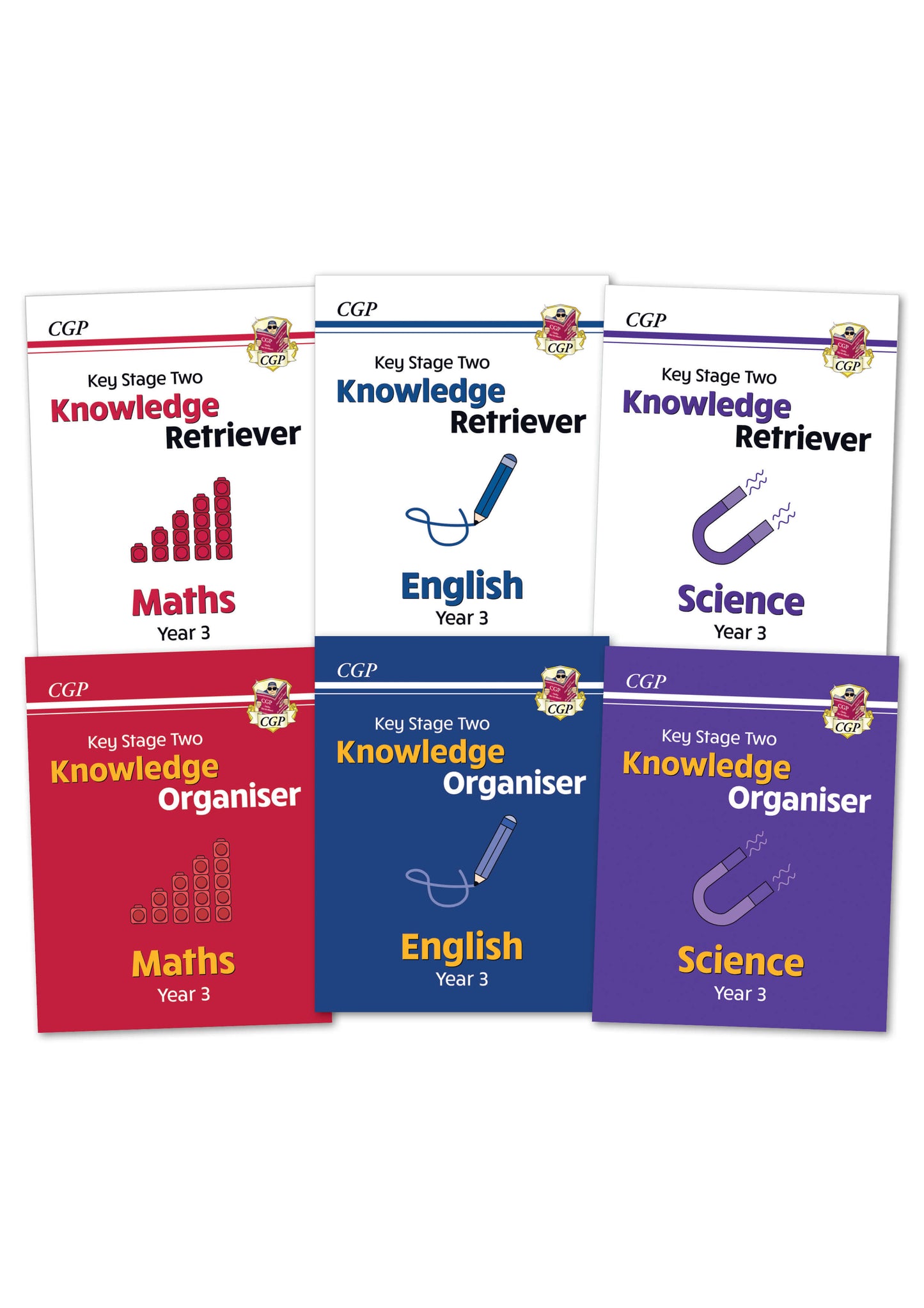 KS2 Year 3 Knowledge Organiser and Retriever 6-book Bundle