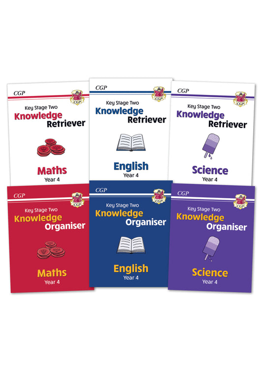 KS2 Year 4 Knowledge Organiser and Retriever 6-book Bundle