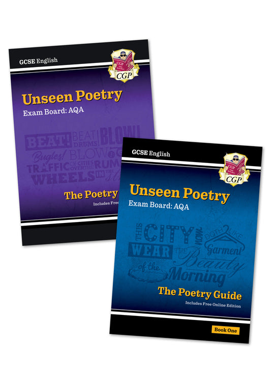 GCSE English AQA Unseen Poetry Guide - Book 1 & 2 Bundle