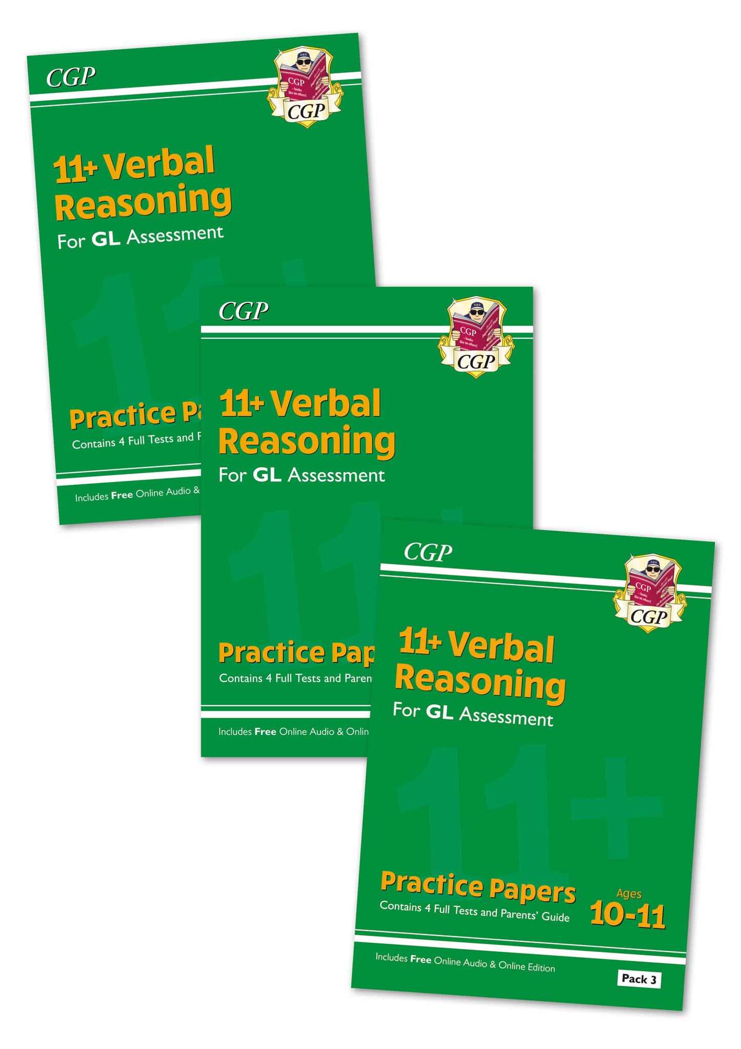 11+ GL Verbal Reasoning Practice Paper 3-Pack Bundle - for Ages 10-11 (contains 12 test papers)