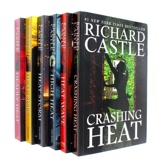 Nikki Heat Series 6 Books Collection Set by Richard Castle (Crashing Heat, Heat Wave, High Heat, Heat Storm, Heat Rises & Deadly Heat)