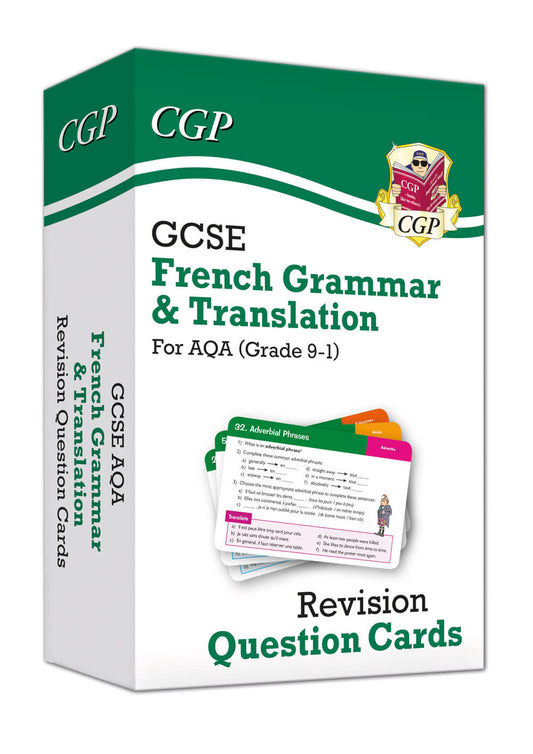 GCSE AQA French: Grammar & Translation Revision Question Cards (For exams in 2025)