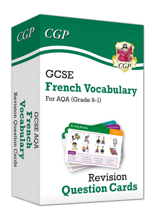 GCSE AQA French: Vocabulary Revision Question Cards (For exams in 2025)