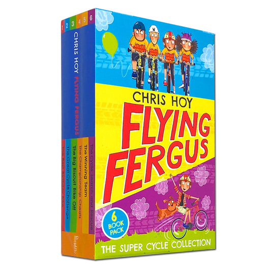 Chris Hoy Flying Fergus The Super Cycle 6 Books Collection Set The Best Birthday Bike, The Great Cycle