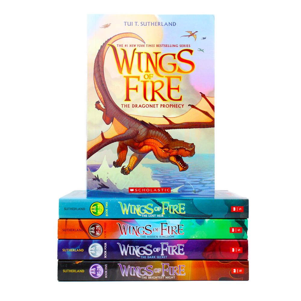 Wings of Fire 5 Books Boxset Collection By Tui T Sutherland - Ages 9-14