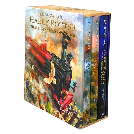 Harry Potter The Illustrated 3 Books Collection Set By J.K Rowling