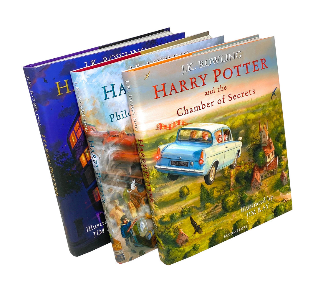 Harry Potter The Illustrated 3 Books Collection Set By J.K Rowling