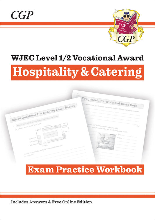 New WJEC Level 1/2 Vocational Award in Hospitality & Catering: Exam Practice Workbook (with Onl Ed)