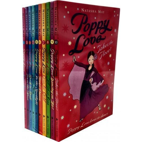 Natasha May Poppy Love 10 Books Collection Set Steps Out Faces The Music Rock N Roll Star Turn In ..