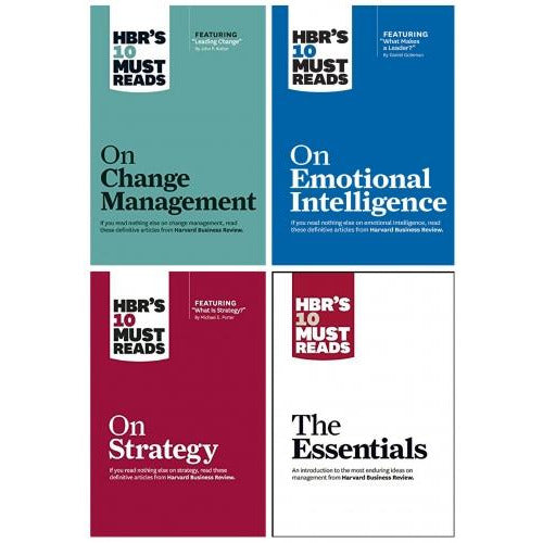 Hbrs 10 Must Reads Leadership Collection 4 Books Set - The Essentials Emotional Intelligence Strat..