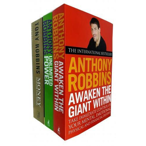 Tony Robbins 3 Books Collection Set Awaken The Giant Within Unlimited Power The New Science Of Per..