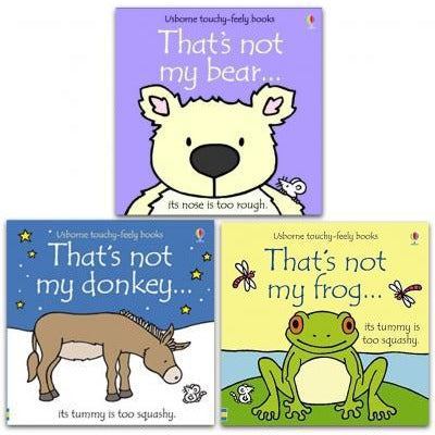 Usborne Thats Not My Animals Touchy Feely Series 3 Books Collection Set - Thats Not My Frog Thats Not My B..