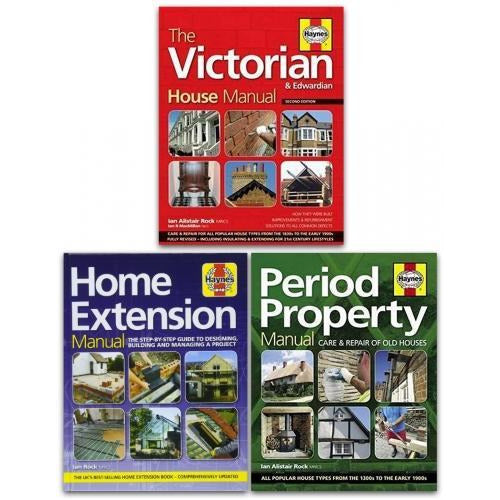 Haynes Property Manual 3 Books Collection Set Home Extension The Victorian House Period Property