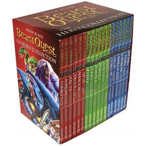 Beast Quest The Hero Collection 18 Books Box Set Series 1 - 3 By Adam Blade