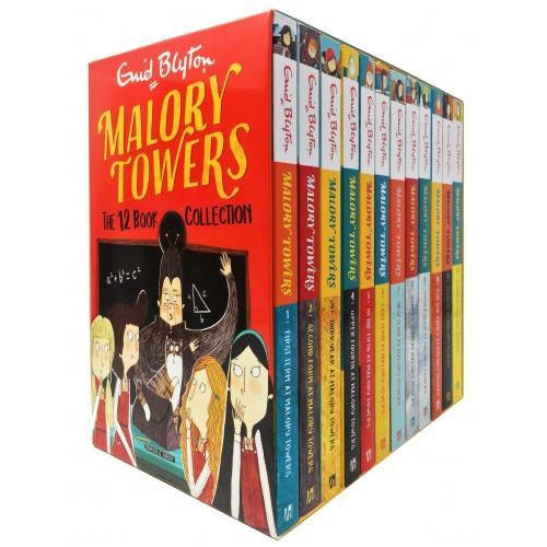 Malory Towers 12 Book Collection Set By Enid Blyton - Ages 9-14 - Paperback