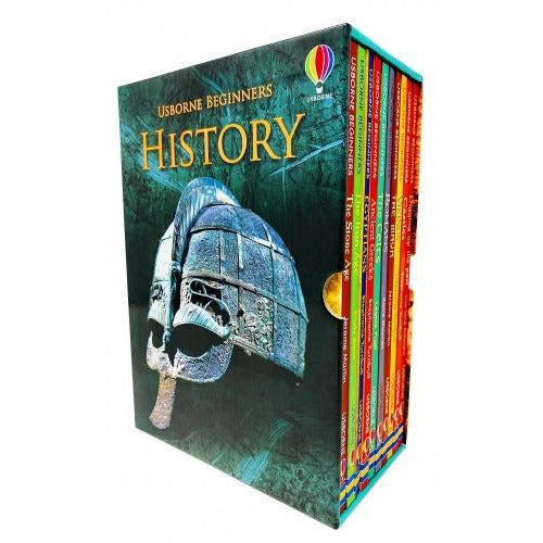 Usborne Beginners History 10 Books Collection Box Set Stone Age Iron Age HARDCOVER