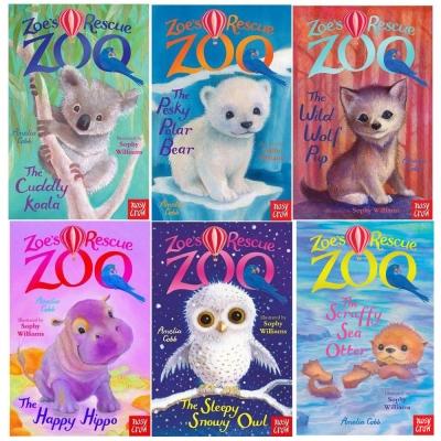 Zoes Rescue Zoo Collection Of 6 Books Series 1 Wild Wolf Pup Scruffy Sea Otter Sleepy Snowy Owl Ha..