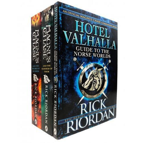 Rick Riordan Magnus Chase 3 Books Collection Set - And The Sword Of Summer Amd The Hammer Of Thor ..