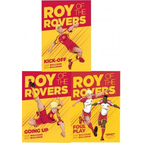 Roy Of The Rovers Graphic Novel 3 Books collection set Kick-off Foul Play Going Up