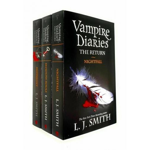 Vampire Diaries The Return 3 Books Set By LJ Smith - Book 5 to 7 - Nightfall Shadow Souls Midnight