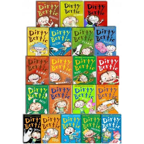 Dirty Bertie Series Collection David Roberts 20 Books Set Dirty Bertie