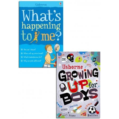 Σετ βιβλίων συλλογής 2 Usborne Whats Happening To Me Growing Up For Boys