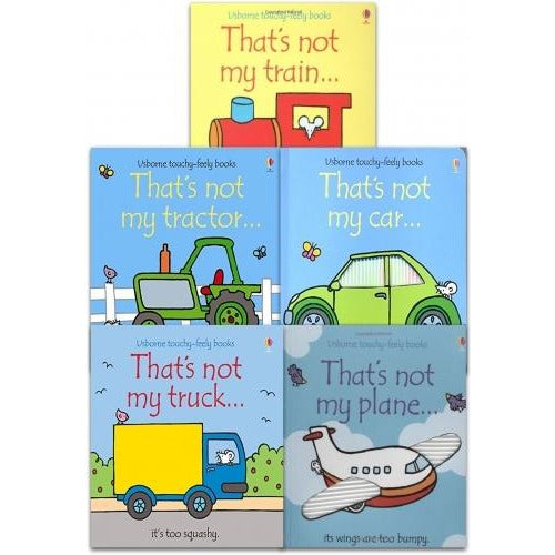 Usborne Touchy Feely That Not My Transport Collection 5 Books Set by Fiona Watt