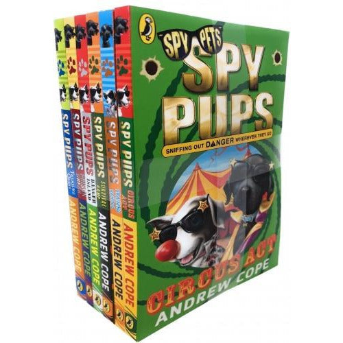 Spy Pups Series Andrew Cope Collection 6 Books Set - Circus Act Treasure Quest Training School Pri..