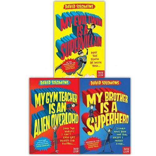 David Solomons Series My Brother Is A Superhero 3 Books Collection Set