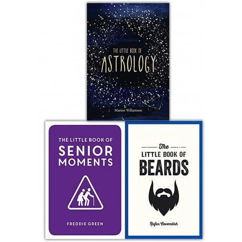 The Little Book Collection 3 Books Set Senior Moments Beards Astrology