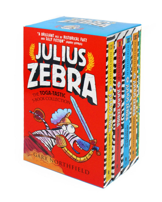 Julius Zebra Rumble With The Romans 5 Books Collection Set By Gary Northfield