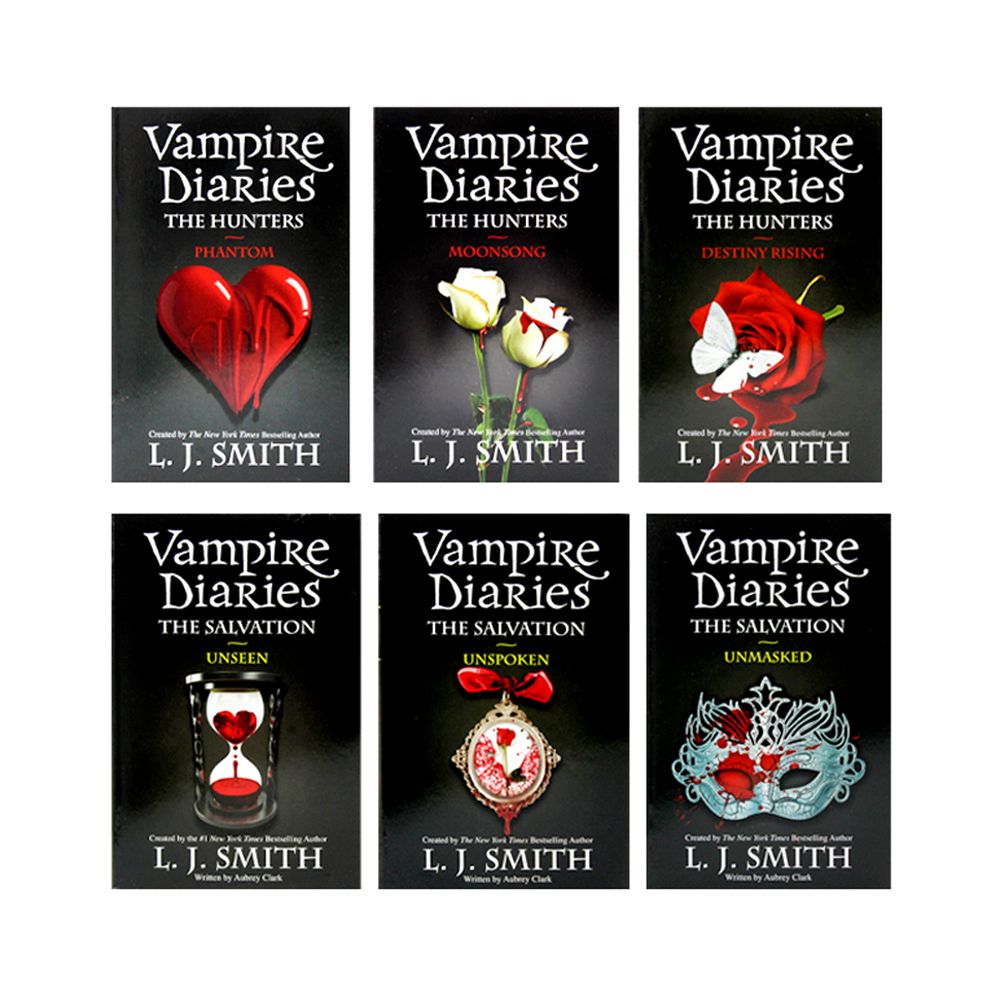 Vampire Diaries Collection 6 Books Set (vol 8 to 13) by L. J. Smith (The Hunters)