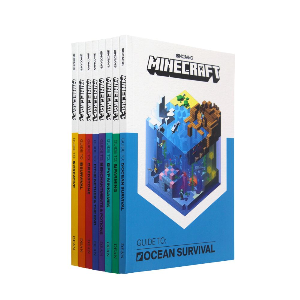 The Official Minecraft Guide Collection 8 Books Box Set Pack By Mojang