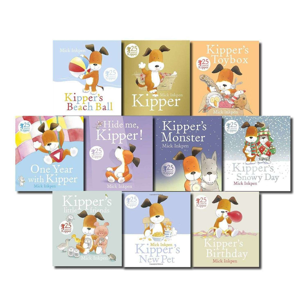 Kipper the Dog Collection 10 Books Set by Nick Inkpen Fun Stories for Children Paperback Age 3+ Animal adventure enchanting tales early readers